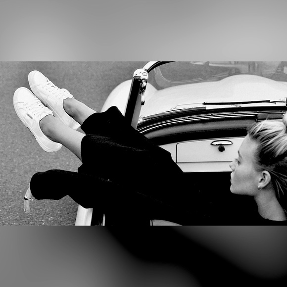 SUPERGA Italian Leather FGLU Fantasia Grey Sneakers NEW IN BOX - Picture 13 of 16